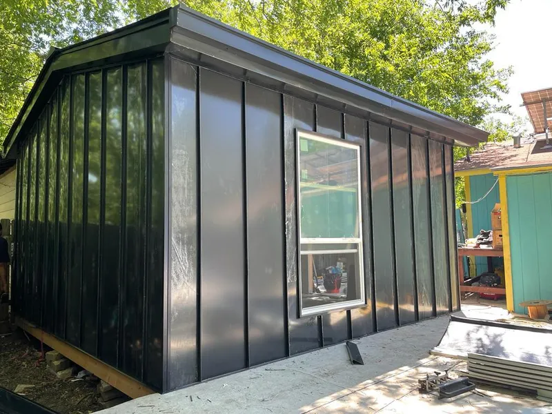 Black standing seam metal wall panels for Metal Roof Installation in Shaker Heights